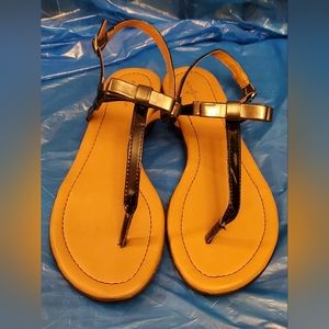 Women's Thong Sandals- Black